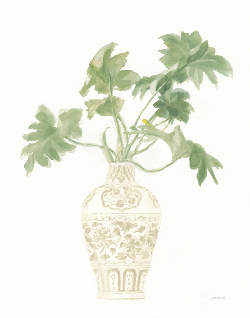 Palm Chinoiserie III Sage by Danhui Nai