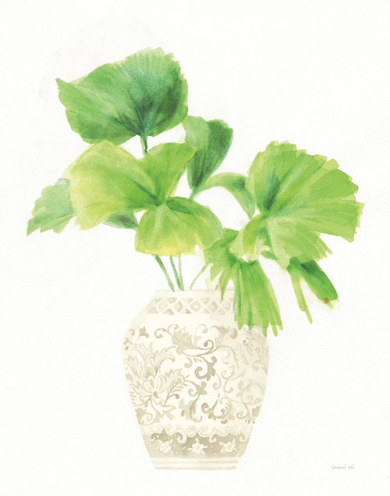 Palm Chinoiserie IV Cream by Danhui Nai