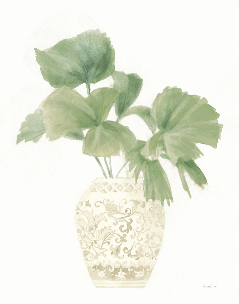 Palm Chinoiserie IV Sage by Danhui Nai