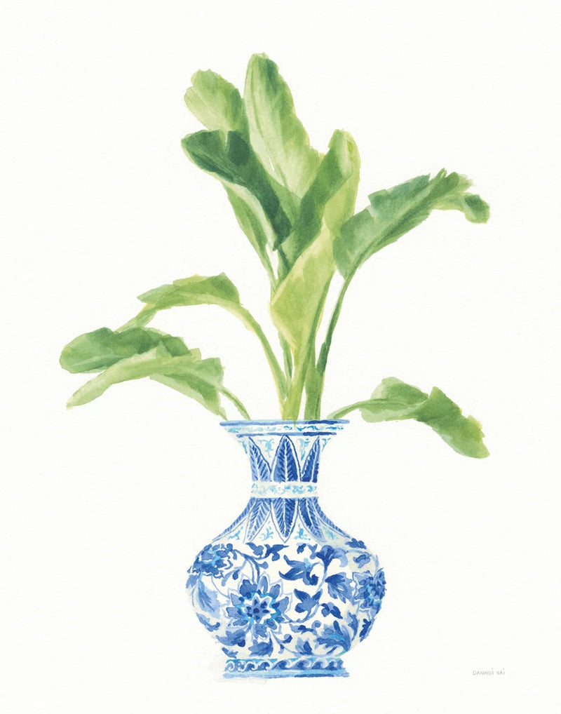 Palm Chinoiserie White I by Danhui Nai