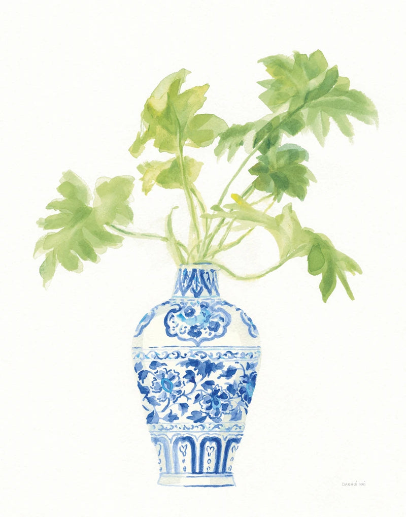 Palm Chinoiserie White III by Danhui Nai
