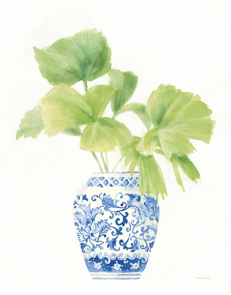 Palm Chinoiserie White IV by Danhui Nai