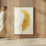 Palms of the Tropics IV Gold by Danhui Nai. shown as over sized large wall art. Available as an archival giclee rolled canvas, fine art paper, or poster print. SKU 65139h.