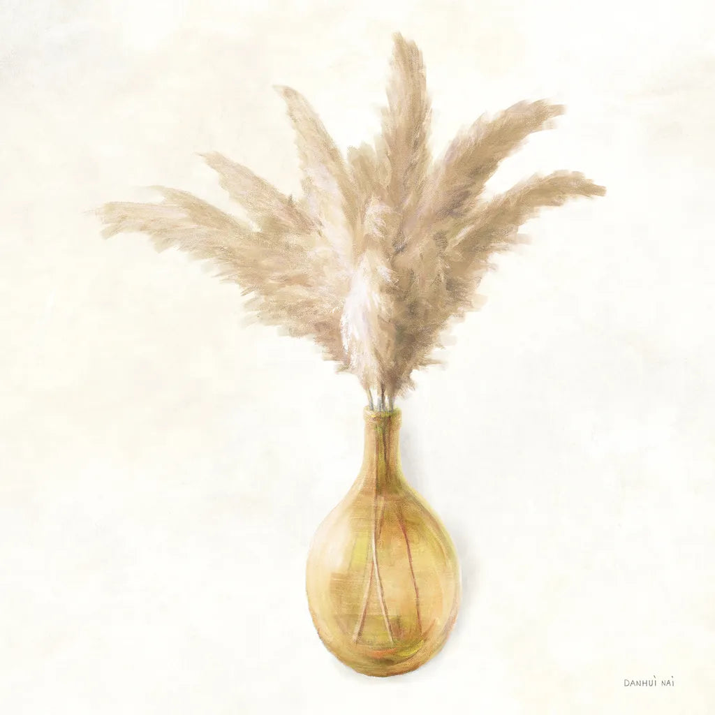 Pampas on Cream by Danhui Nai. SKU 75536a. Archival Giclee Fine art print for wall decor.