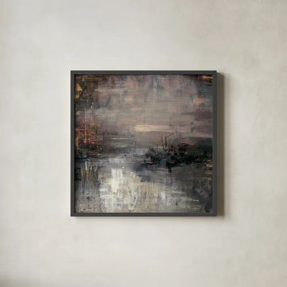 Panorama by Danhui Nai. Shown in a sleek black glass frame for a contemporary gallery look. Available as an archival giclee rolled canvas, fine art paper, or poster print. SKU 98044a.