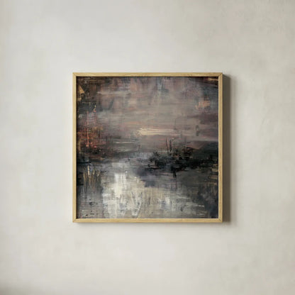Panorama by Danhui Nai. Shown in a natural wood glass frame for a timeless modern aesthetic. Available as an archival giclee rolled canvas, fine art paper, or poster print. SKU 98044a.