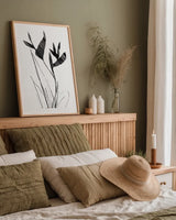 Paradise I by Danhui Nai. shown as a paper print in a natural frame. Available as a archival giclee rolled canvas, fine art paper, or poster print. SKU 85193h.