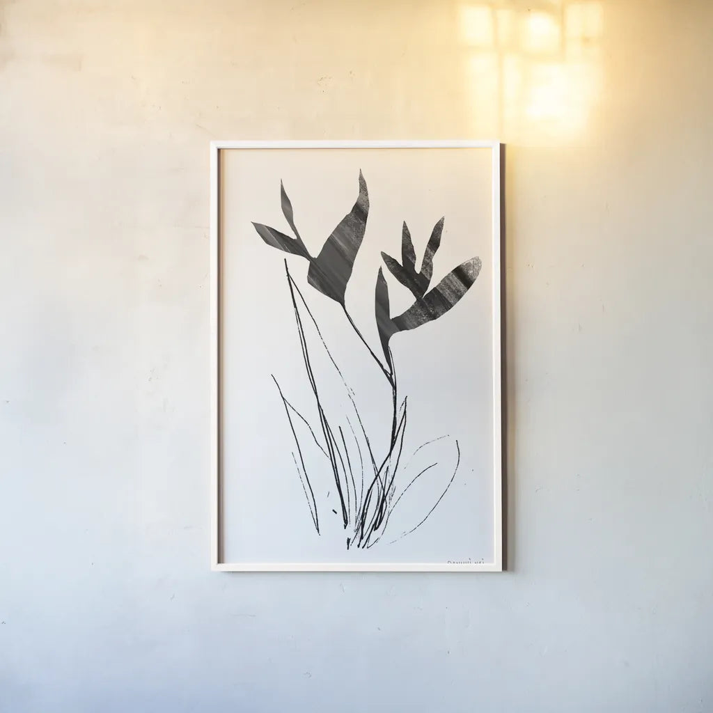 Paradise I by Danhui Nai. shown as a paper print in a white frame. Available as a archival giclee rolled canvas, fine art paper, or poster print. SKU 85193h.