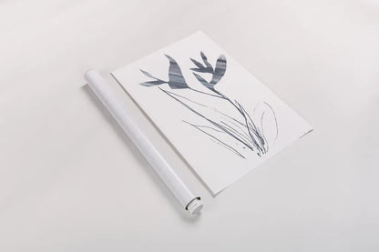 Paradise I Blue by Danhui Nai. shown as a rolled paper print. Available as archival giclee rolled canvas, fine art paper, or poster print. SKU 86256h.