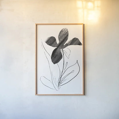Paradise II by Danhui Nai. shown as a paper print in a natural frame. Available as a archival giclee rolled canvas, fine art paper, or poster print. SKU 85194h.