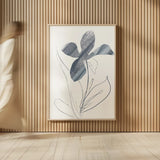 Paradise II Blue by Danhui Nai. shown as over sized large wall art. Available as an archival giclee rolled canvas, fine art paper, or poster print. SKU 86257h.