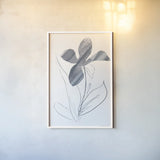 Paradise II Blue by Danhui Nai. shown as a paper print in a white frame. Available as a archival giclee rolled canvas, fine art paper, or poster print. SKU 86257h.