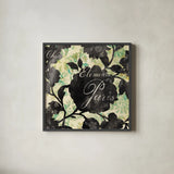 Paris Bloom II by Danhui Nai. Shown in a sleek black glass frame for a contemporary gallery look. Available as an archival giclee rolled canvas, fine art paper, or poster print. SKU 10499a.