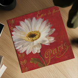 Paris Blossom I by Danhui Nai. Shown as a detailed flat fine art print, highlighting archival giclee quality. Available as an archival giclee rolled canvas, fine art paper, or poster print. SKU 1401a.
