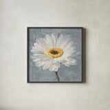Paris Blossom I Gray by Danhui Nai. Shown in a sleek black glass frame for a contemporary gallery look. Available as an archival giclee rolled canvas, fine art paper, or poster print. SKU 88146a.