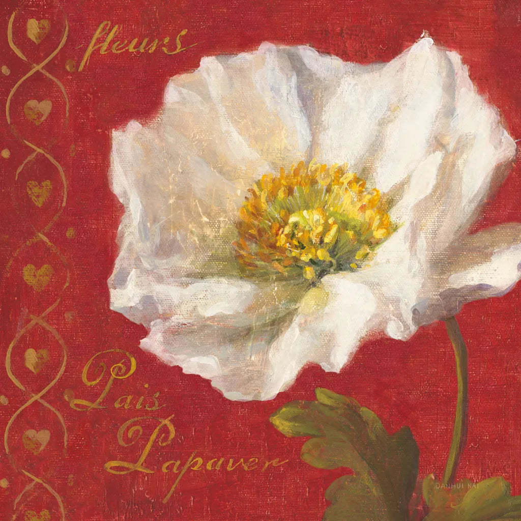 Paris Blossom II by Danhui Nai. SKU 1402a. Archival Giclee Fine art print for wall decor.