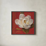 Paris Blossom III by Danhui Nai. Shown in a sleek black glass frame for a contemporary gallery look. Available as an archival giclee rolled canvas, fine art paper, or poster print. SKU 1403a.