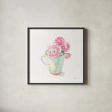 Paris Delight I by Danhui Nai. Shown in a sleek black glass frame for a contemporary gallery look. Available as an archival giclee rolled canvas, fine art paper, or poster print. SKU 70638a.