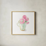 Paris Delight I by Danhui Nai. Shown in a natural wood glass frame for a timeless modern aesthetic. Available as an archival giclee rolled canvas, fine art paper, or poster print. SKU 70638a.