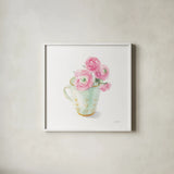 Paris Delight I by Danhui Nai. Shown in a crisp white glass frame for a clean and minimalist style. Available as an archival giclee rolled canvas, fine art paper, or poster print. SKU 70638a.
