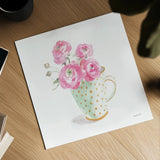 Paris Delight II by Danhui Nai. Shown as a detailed flat fine art print, highlighting archival giclee quality. Available as an archival giclee rolled canvas, fine art paper, or poster print. SKU 70639a.