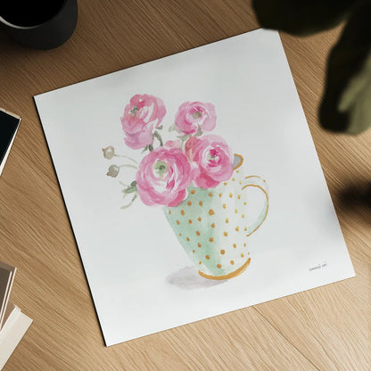 Paris Delight II by Danhui Nai. Shown as a detailed flat fine art print, highlighting archival giclee quality. Available as an archival giclee rolled canvas, fine art paper, or poster print. SKU 70639a.