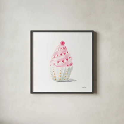 Paris Delight III by Danhui Nai. Shown in a sleek black glass frame for a contemporary gallery look. Available as an archival giclee rolled canvas, fine art paper, or poster print. SKU 70640a.