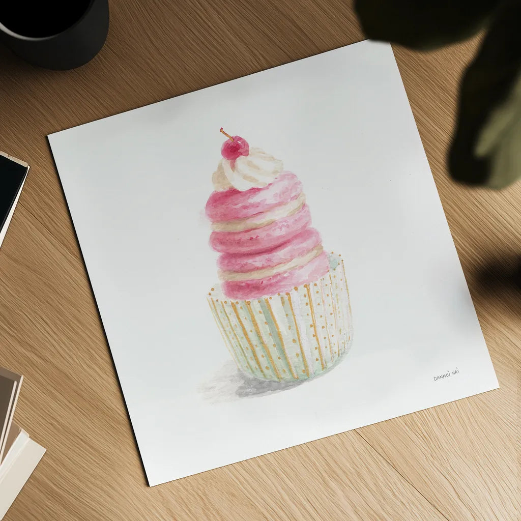 Paris Delight IV by Danhui Nai. Shown as a detailed flat fine art print, highlighting archival giclee quality. Available as an archival giclee rolled canvas, fine art paper, or poster print. SKU 70641a.