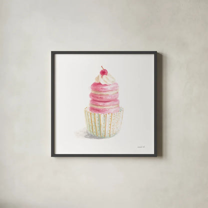 Paris Delight IV by Danhui Nai. Shown in a sleek black glass frame for a contemporary gallery look. Available as an archival giclee rolled canvas, fine art paper, or poster print. SKU 70641a.