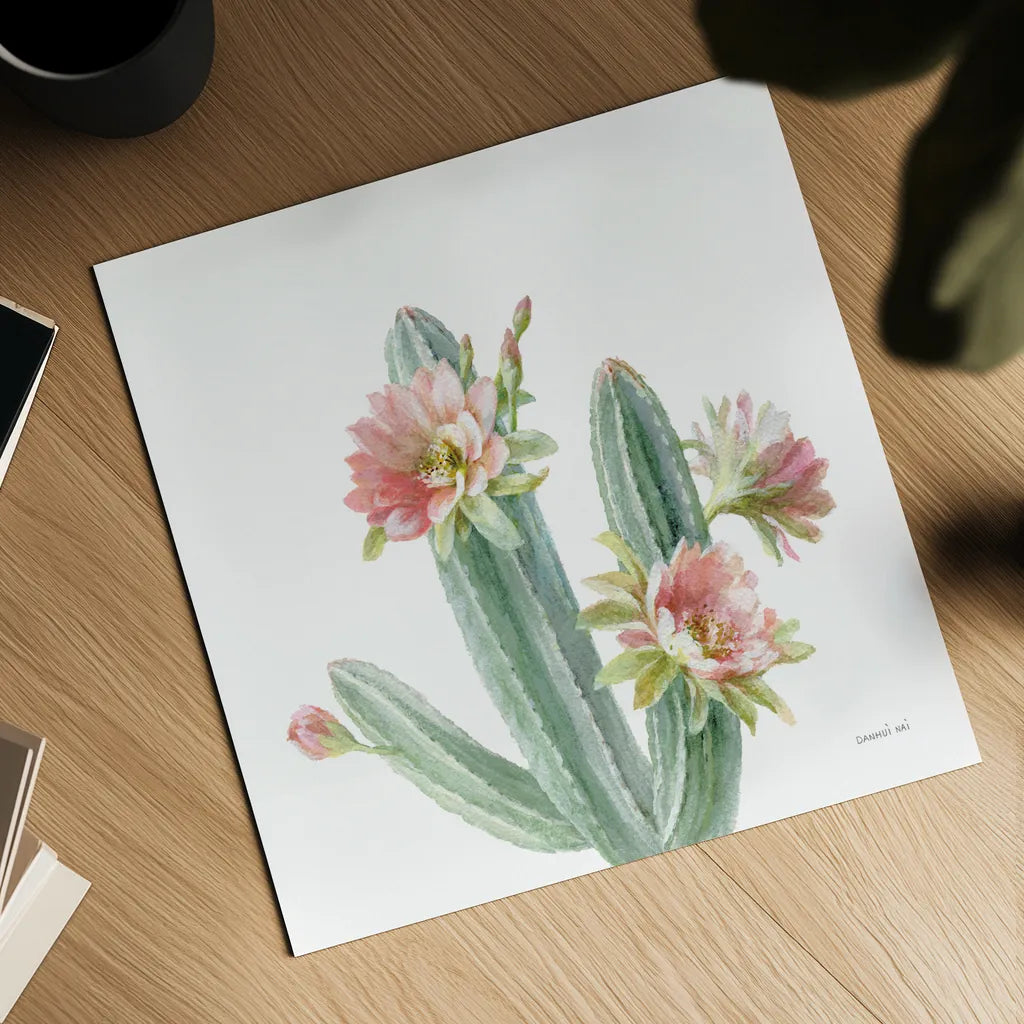 Pastel Desert III by Danhui Nai. Shown as a detailed flat fine art print, highlighting archival giclee quality. Available as an archival giclee rolled canvas, fine art paper, or poster print. SKU 76338a.