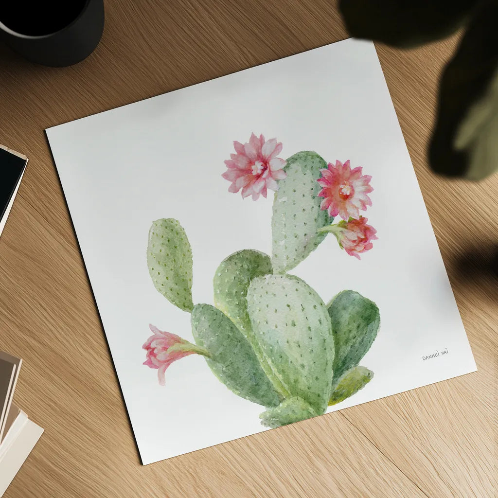 Pastel Desert IV by Danhui Nai. Shown as a detailed flat fine art print, highlighting archival giclee quality. Available as an archival giclee rolled canvas, fine art paper, or poster print. SKU 76339a.