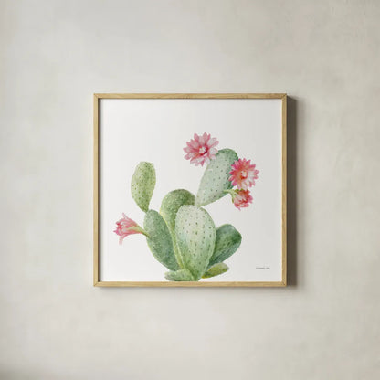 Pastel Desert IV by Danhui Nai. Shown in a natural wood glass frame for a timeless modern aesthetic. Available as an archival giclee rolled canvas, fine art paper, or poster print. SKU 76339a.
