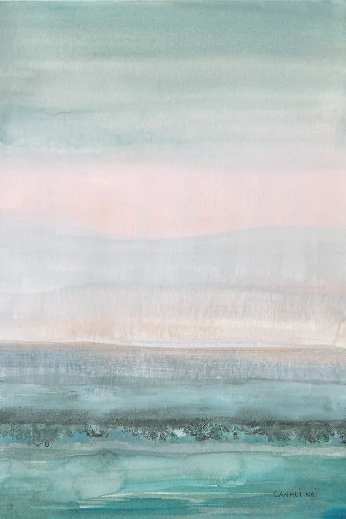Pastel Seascape by Danhui Nai. SKU 64057h. Archival Giclee Fine art print for wall decor.