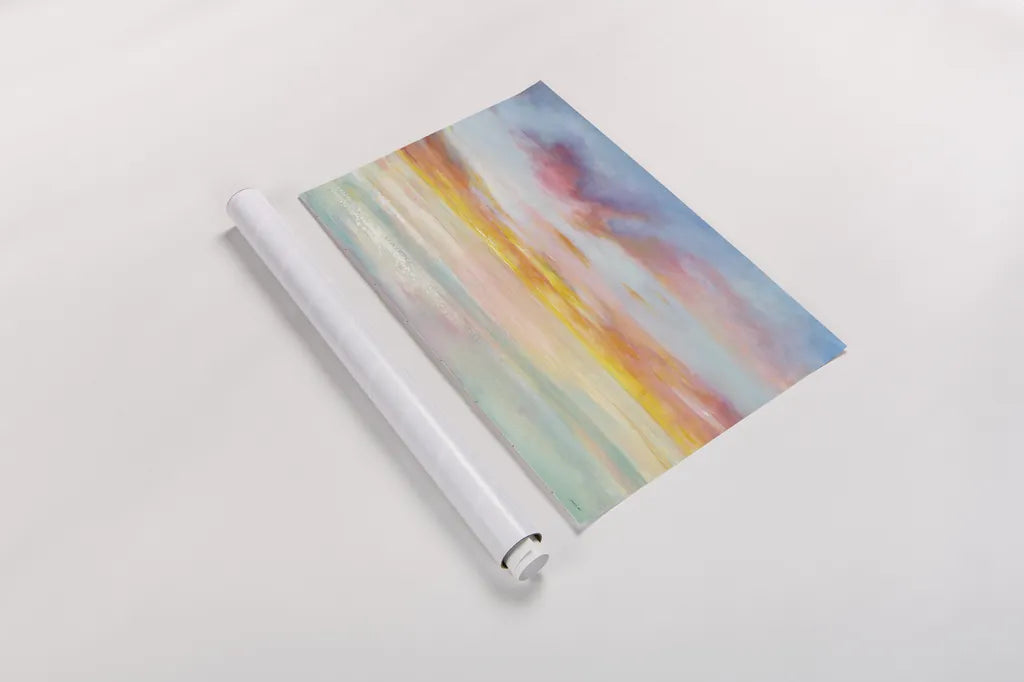 Pastel Sky by Danhui Nai. shown as a rolled paper print. Available as archival giclee rolled canvas, fine art paper, or poster print. SKU 24694i.