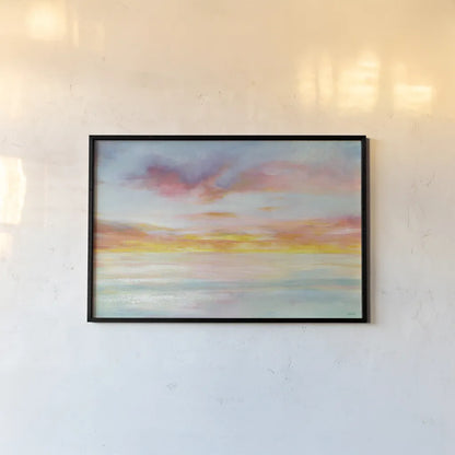 Pastel Sky by Danhui Nai. shown as a paper print in a black flame. Available as a archival giclee rolled canvas, fine art paper, or poster print. SKU 24694i.