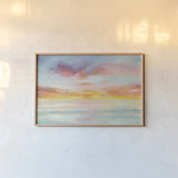 Pastel Sky by Danhui Nai. shown as a paper print in a natural frame. Available as a archival giclee rolled canvas, fine art paper, or poster print. SKU 24694i.