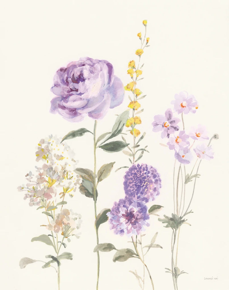 Picket Fence Flowers I Pastel by Danhui Nai