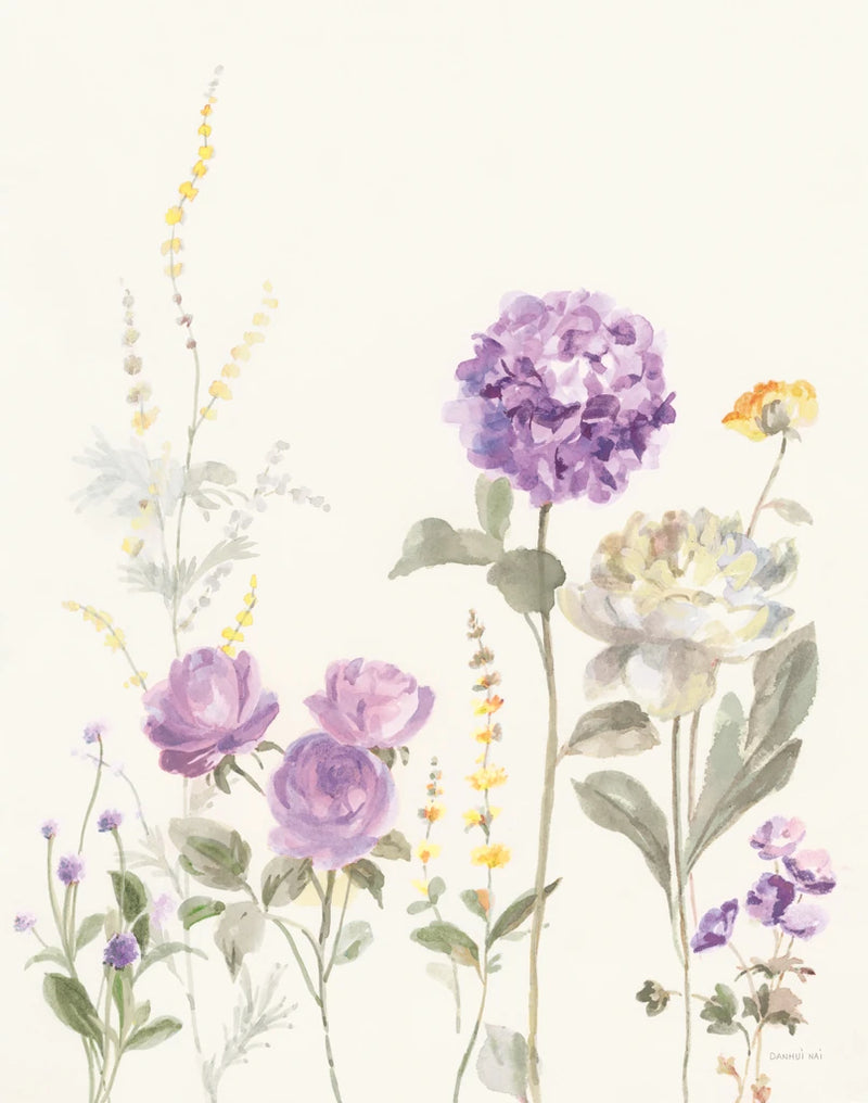 Picket Fence Flowers II Pastel by Danhui Nai