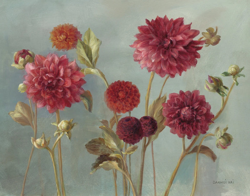 Plum Dahlias by Danhui Nai
