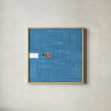 Pool Fun II by Danhui Nai. Shown in a natural wood glass frame for a timeless modern aesthetic. Available as an archival giclee rolled canvas, fine art paper, or poster print. SKU 102684a.