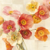 Poppies Delight Crop I by Danhui Nai. SKU 93201a. Archival Giclee Fine art print for wall decor.