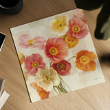 Poppies Delight Crop I by Danhui Nai. Shown as a detailed flat fine art print, highlighting archival giclee quality. Available as an archival giclee rolled canvas, fine art paper, or poster print. SKU 93201a.