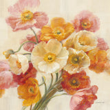 Poppies Delight Crop II by Danhui Nai. SKU 93202a. Archival Giclee Fine art print for wall decor.