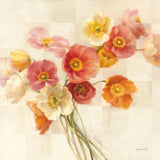 Poppies Delight I by Danhui Nai. SKU 9382a. Archival Giclee Fine art print for wall decor.