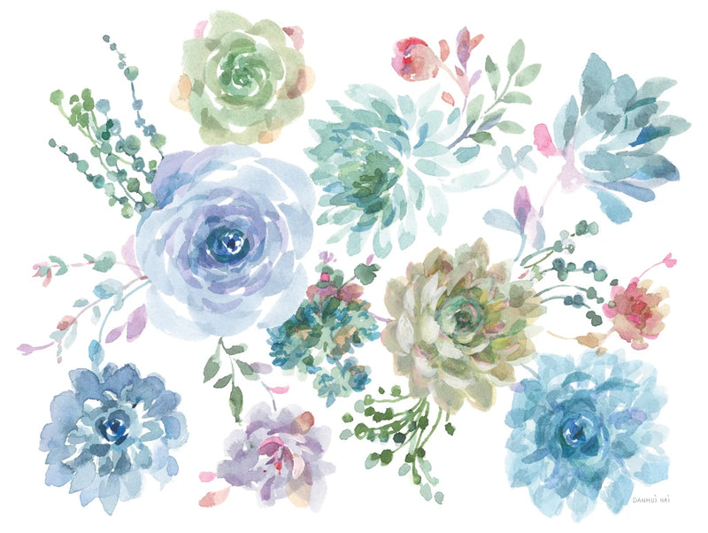 Pretty Succulents by Danhui Nai