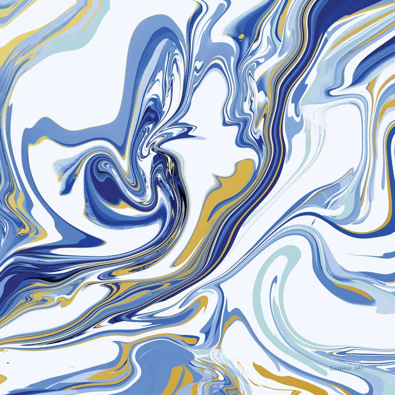 Psychedelic Blue II by Danhui Nai. SKU 84424a. Archival Giclee Fine art print for wall decor.