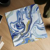 Psychedelic Blue II by Danhui Nai. Shown as a detailed flat fine art print, highlighting archival giclee quality. Available as an archival giclee rolled canvas, fine art paper, or poster print. SKU 84424a.