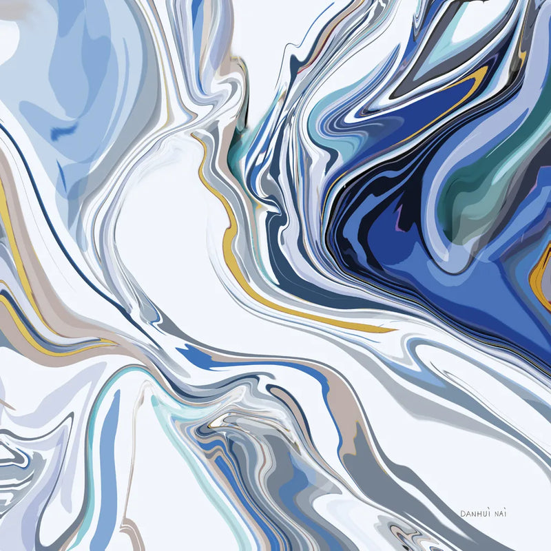 Psychedelic Blue III by Danhui Nai. SKU 84425a. Archival Giclee Fine art print for wall decor.