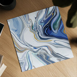Psychedelic Blue III by Danhui Nai. Shown as a detailed flat fine art print, highlighting archival giclee quality. Available as an archival giclee rolled canvas, fine art paper, or poster print. SKU 84425a.