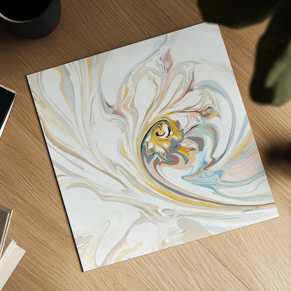 Psychedelic Neutral I by Danhui Nai. Shown as a detailed flat fine art print, highlighting archival giclee quality. Available as an archival giclee rolled canvas, fine art paper, or poster print. SKU 84426a.